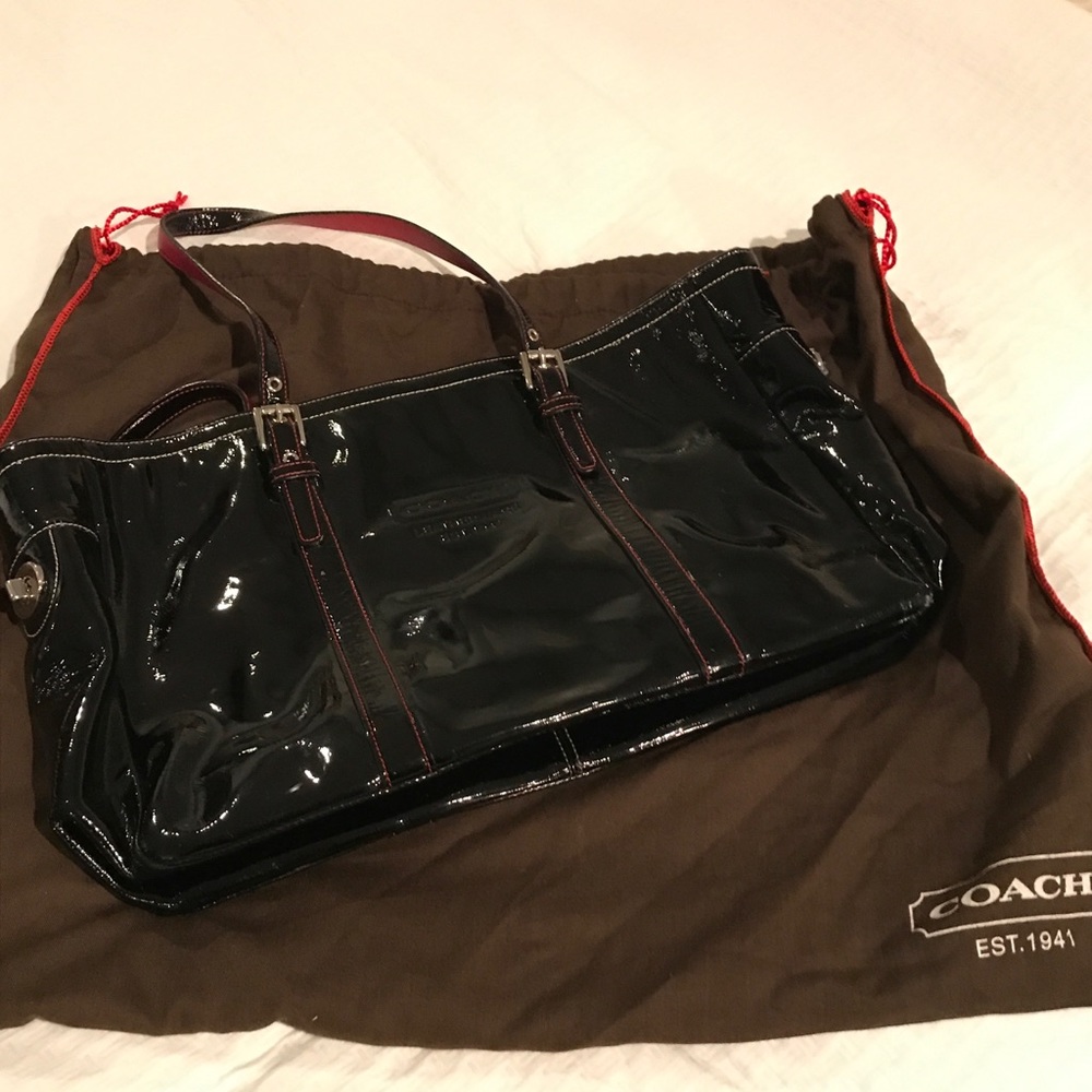 Coach Gallery Patent Leather Tote